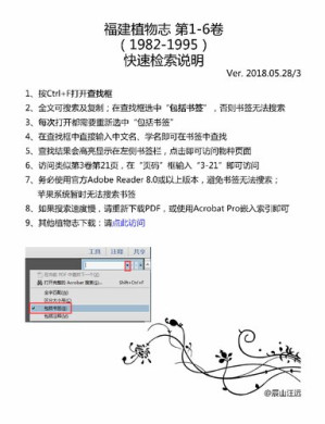 [PDF] 福建植物志第 1-6卷 (1982-1995) 快速检索说明